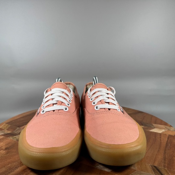 Vans Authentic Pink Canvas Gum Sole Low Top Sneakers Womens 8 Mens 6.5 - Picture 2 of 8